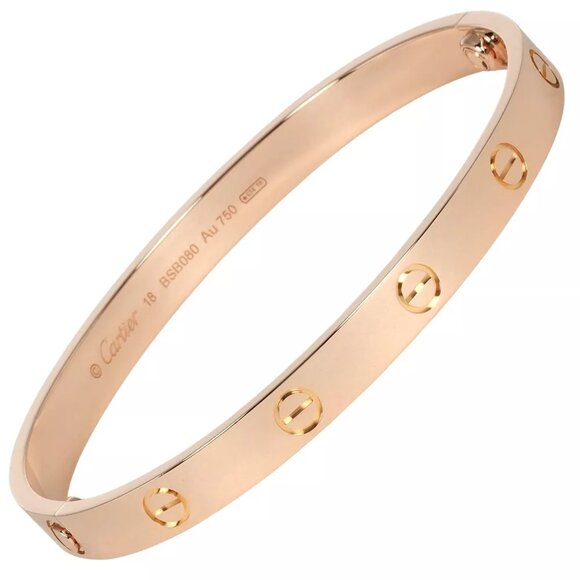 Cartier Jewelry - CARTIER love Bracelet 18 size K18 Pink Gold 33g Women
